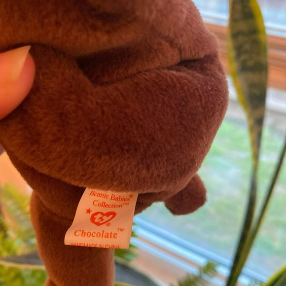 Rare Ty Beanie Baby -  Chocolate the Moose - Style Number #04015 - Picture 6 of 8